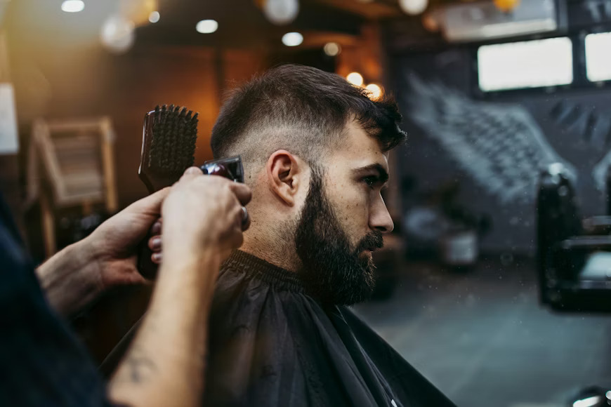 Classic scissor cut with natural texture