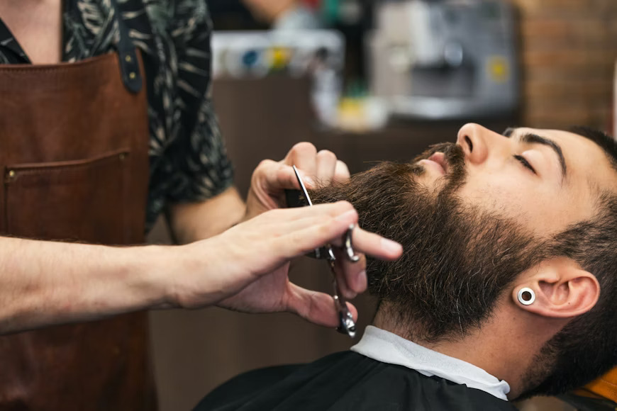 Precision beard sculpt and shaping